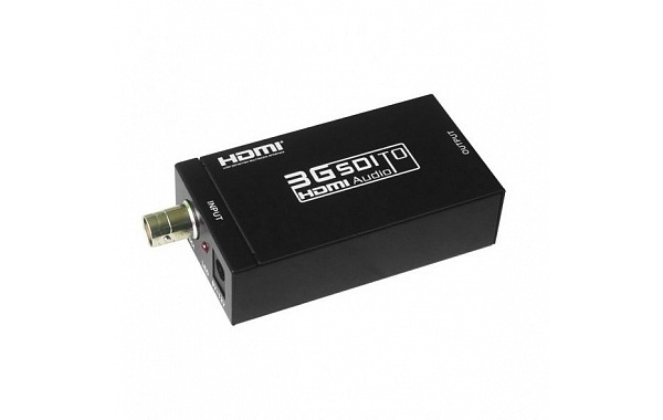 Профессиональный мини переходник / конвертер SDI в HDMI со звуком - 1
