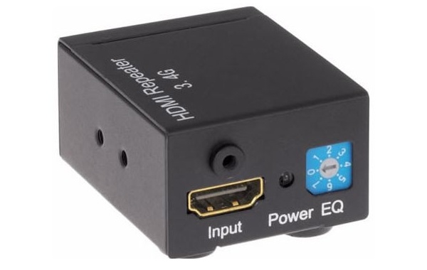 Компактный активный усилитель / репитер / бустер HDMI сигнала с регулируемым коэффициентом усиления - 1