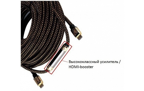 Высококлассный HDMI-кабель 50 метров со встроенным активным усилителем - 1